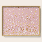 Floating Confetti - Pink Blush and Gold Serving Tray Gallery Image 1