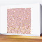 Floating Confetti - Pink Blush and Gold Wall Mural Gallery Image 2