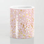Floating Confetti - Pink Blush and Gold Coffee Mug Gallery Image 4