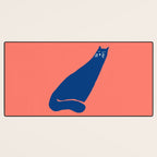Cat in the wind Desk Mat Gallery Image 3