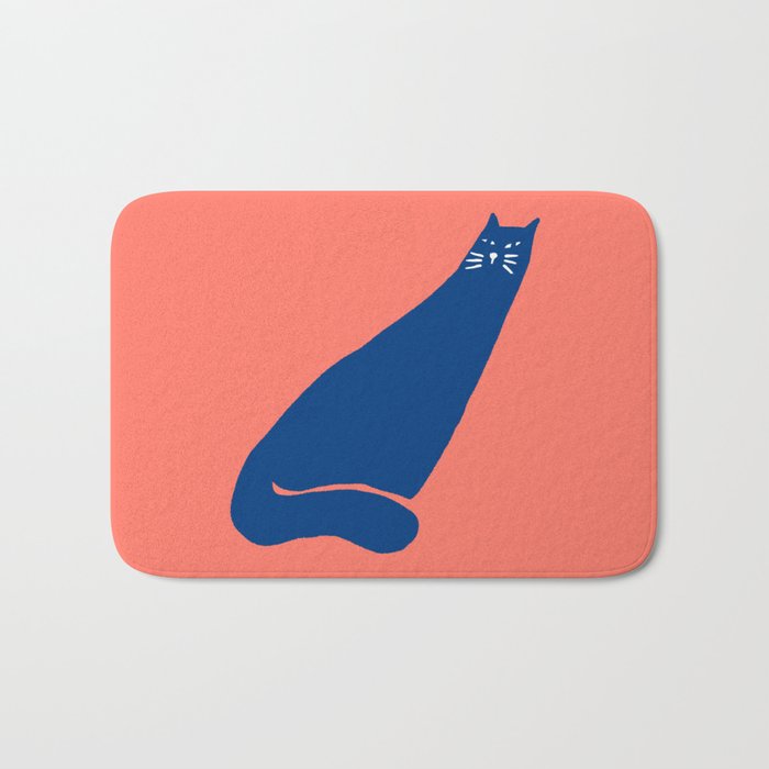 Cat in the wind Bath Mat Gallery Image 1