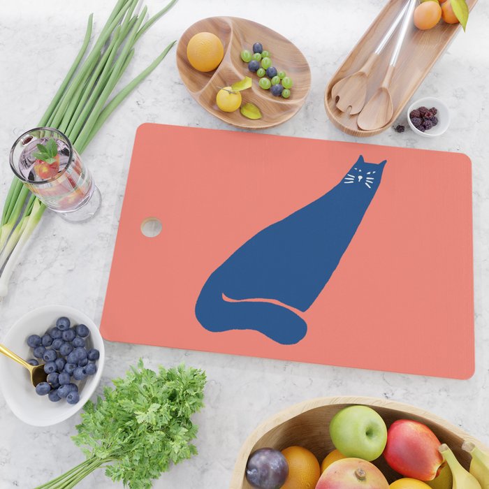 Cat in the wind Cutting Board Gallery Image 2
