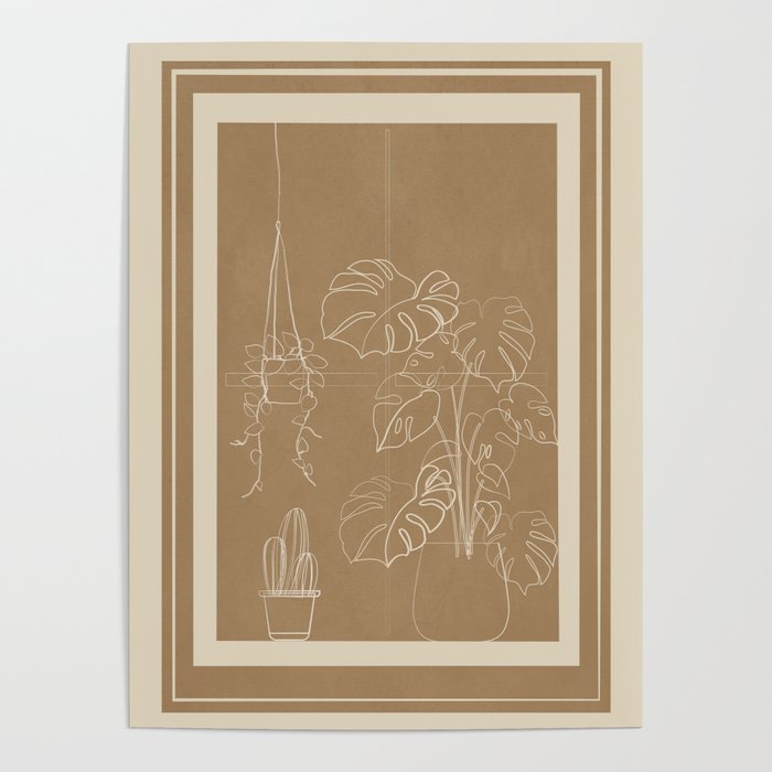 Minimal Window With Potted Plants 1 Poster Gallery Image 4