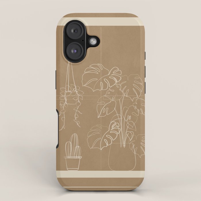 Minimal Window With Potted Plants 1 iPhone Case Gallery Image 1