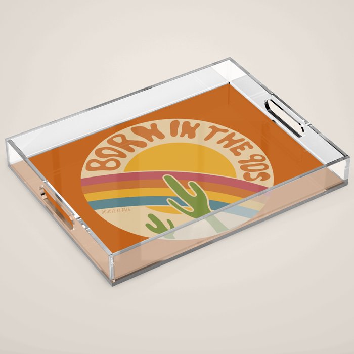 Born in the 90s Acrylic Tray Gallery Image 1
