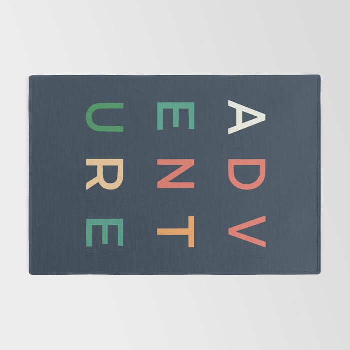 Adventure typography Rug Gallery Image 2