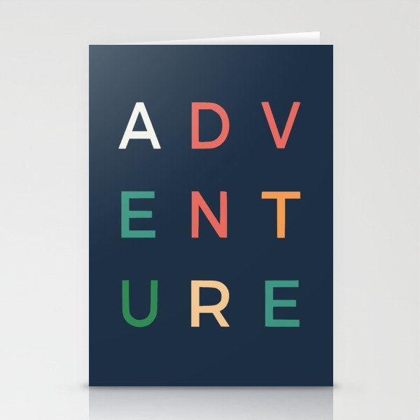 Adventure typography Stationery Card Gallery Image 2