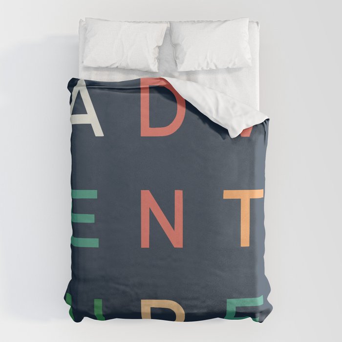 Adventure typography Duvet Cover Gallery Image 6