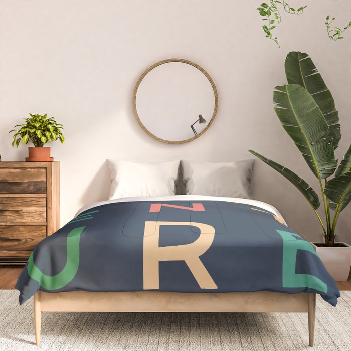 Adventure typography Comforter Gallery Image 3