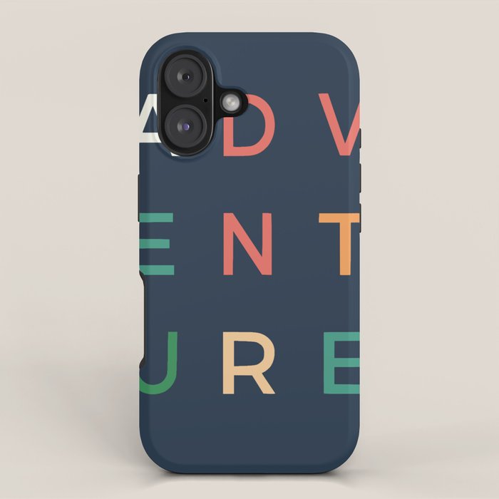 Adventure typography iPhone Case Gallery Image 1