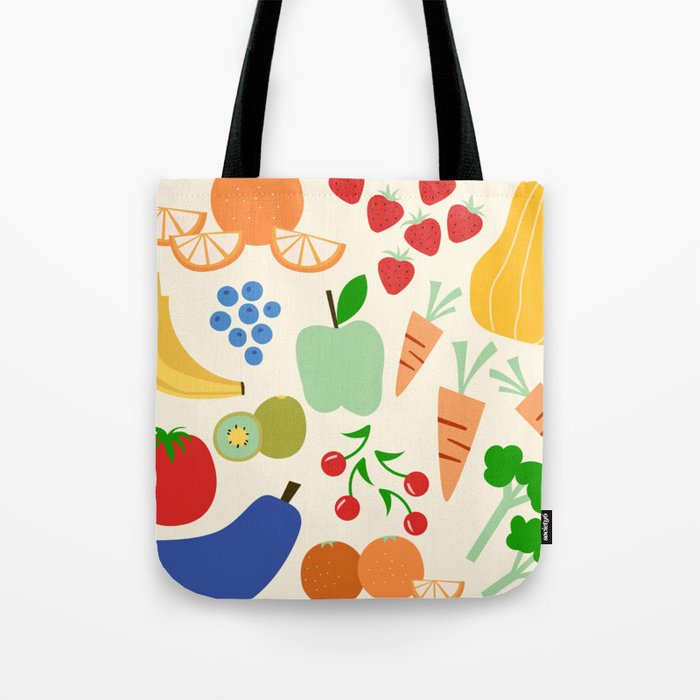 Colorful veggies Tote Bag Gallery Image 1
