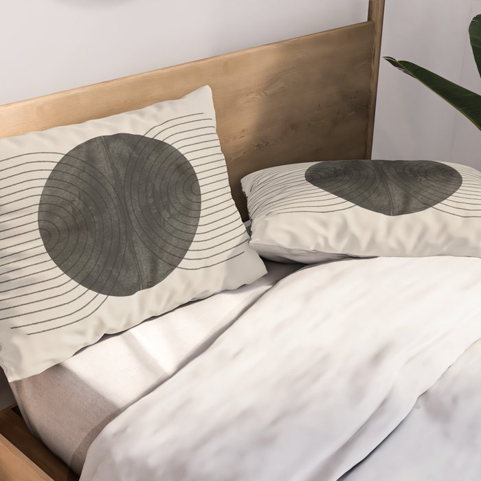 Midcentury Modern Decor Pillow Sham Gallery Image 2