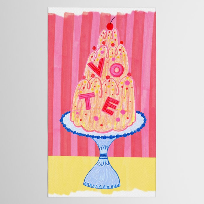 Mold the Future & Vote in Cherry Red Tablecloth Gallery Image 2