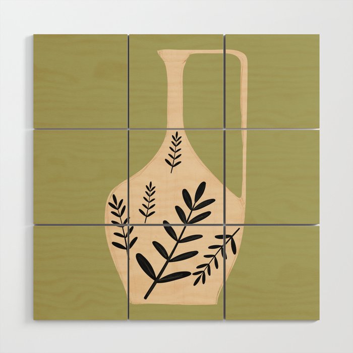 Minimal Abstract Art Vase 22 Wood Wall Art Gallery Image 1