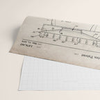 Foosball Table Patent - Foosball Player Game Room Art - Antique Wrapping Paper Gallery Image 2