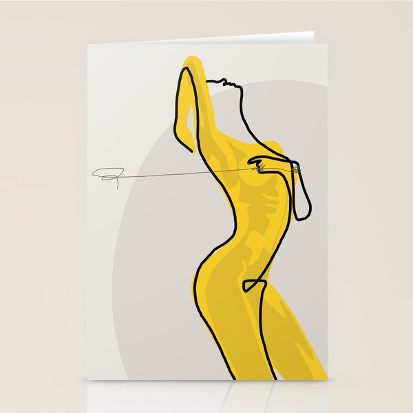 Mustard Moonlight  Stationery Card Gallery Image 2