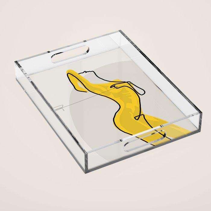 Mustard Moonlight  Acrylic Tray Gallery Image 1