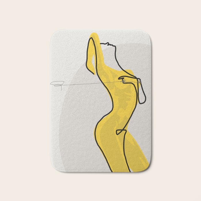 Mustard Moonlight  Bath Mat Gallery Image 1