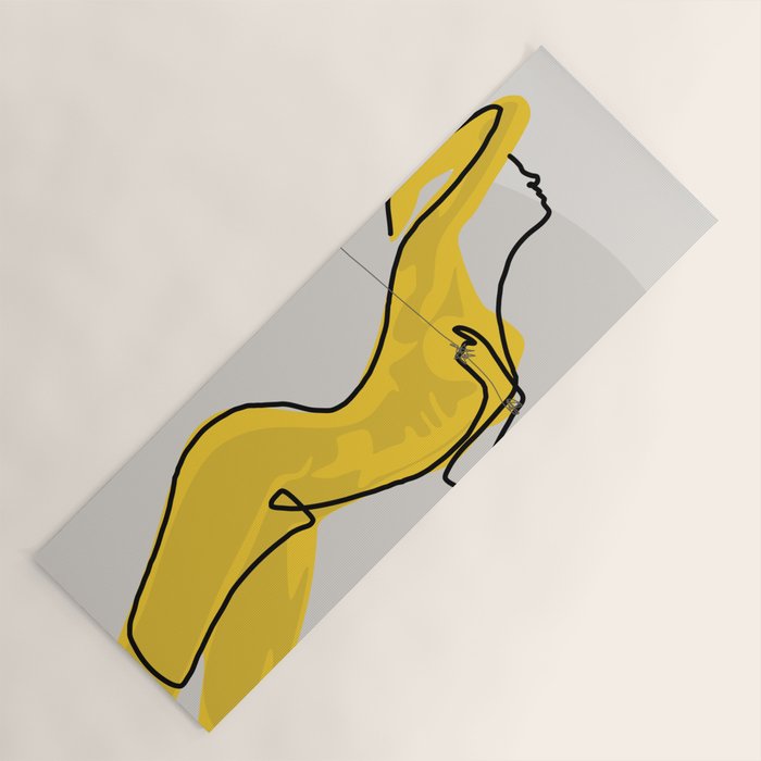 Mustard Moonlight  Yoga Mat Gallery Image 1