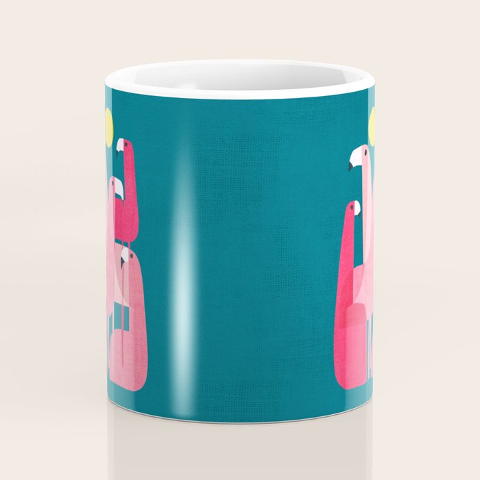 Pink flamingoes Coffee Mug Gallery Image 4