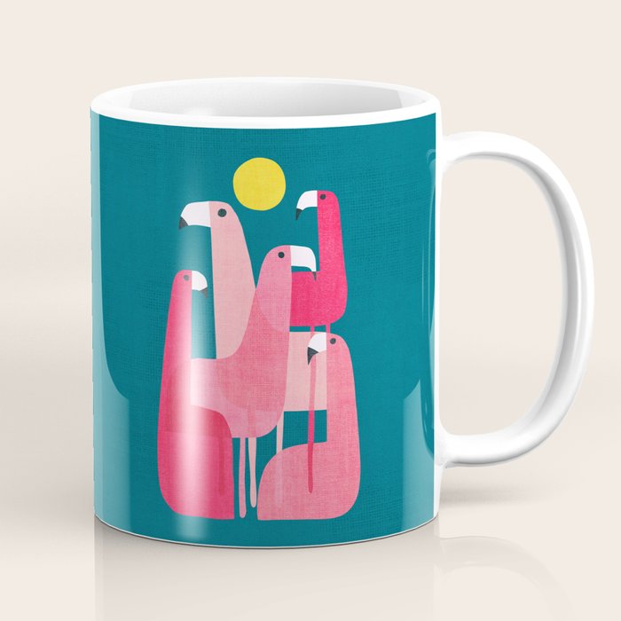 Pink flamingoes Coffee Mug Gallery Image 1