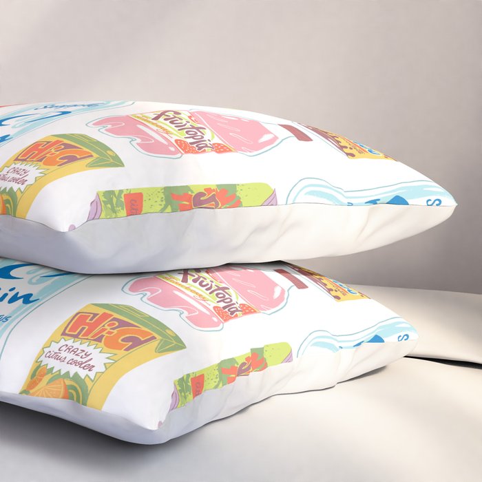 90s Drinks Pillow Sham Gallery Image 3