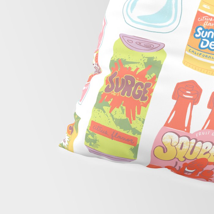 90s Drinks Pillow Sham Gallery Image 4