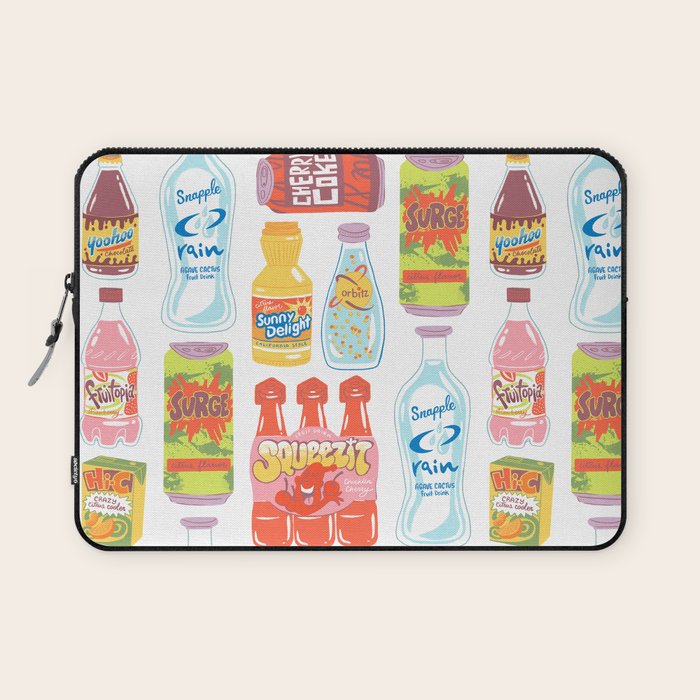 90s Drinks Laptop Sleeve Gallery Image 1