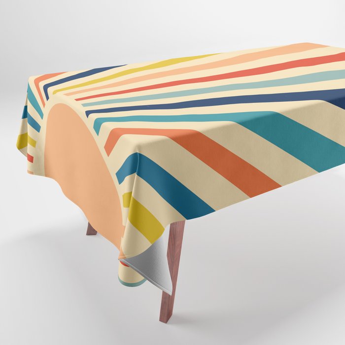60s retro sun  Tablecloth Gallery Image 1