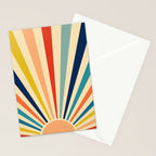 60s retro sun  Stationery Card Gallery Image 2