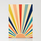 60s retro sun  Stationery Card Gallery Image 2