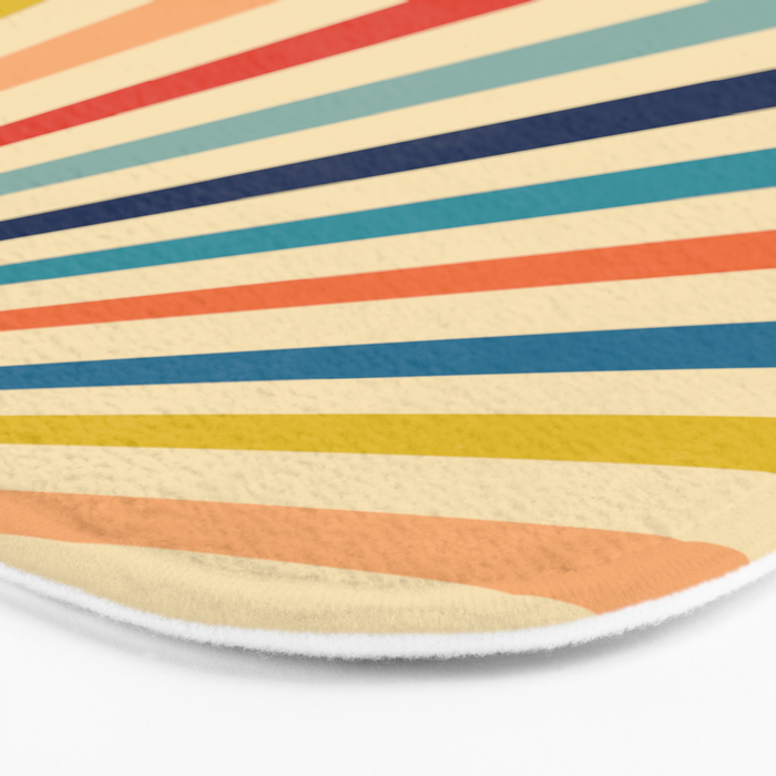 60s retro sun  Bath Mat Gallery Image 3