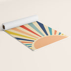 60s retro sun  Yoga Mat Gallery Image 2
