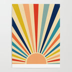 60s retro sun  Poster Gallery Image 4