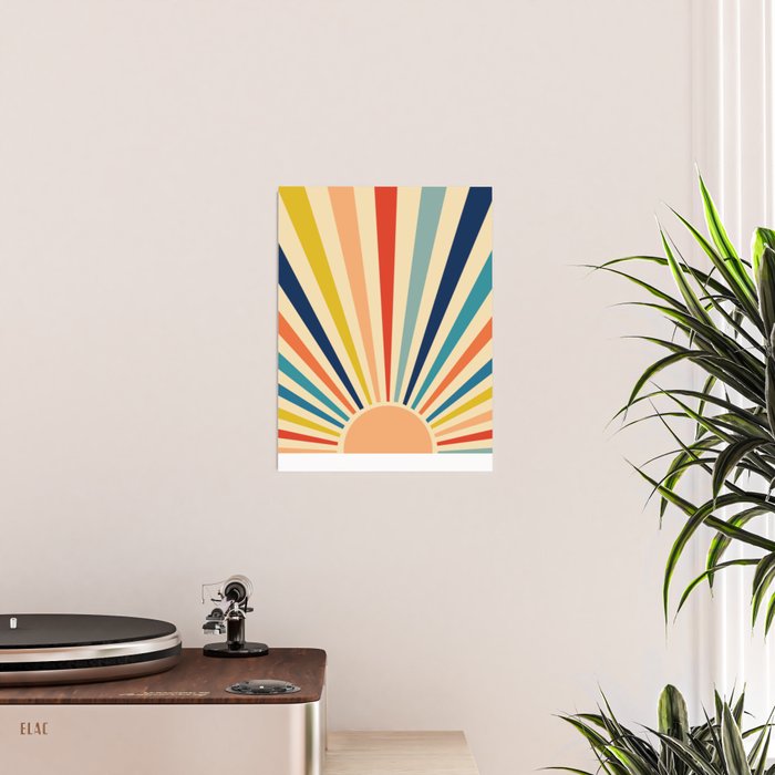 60s retro sun  Poster Gallery Image 2