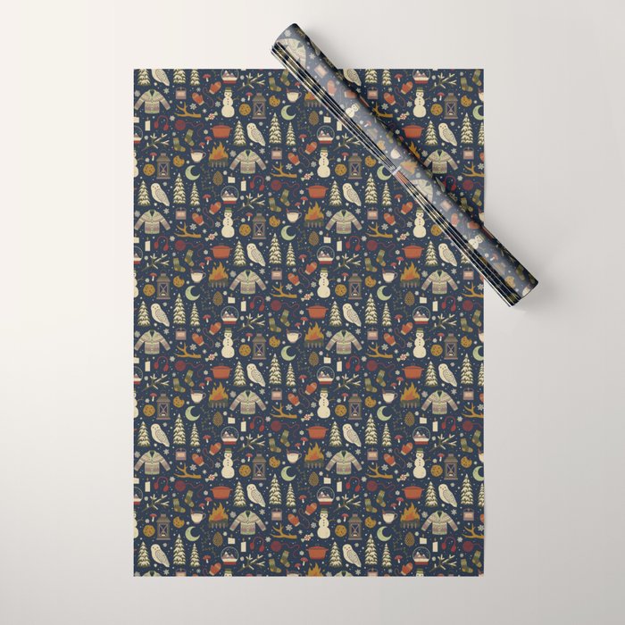 Winter Nights Wrapping Paper Gallery Image 1