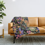 New flora Throw Blanket Gallery Image 1