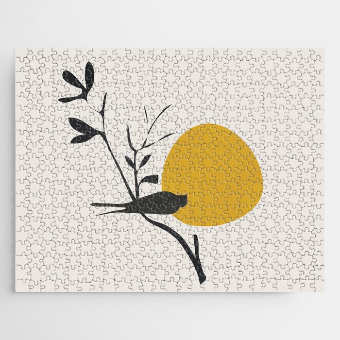 Bird and the Setting Sun Jigsaw Puzzle Gallery Image 1