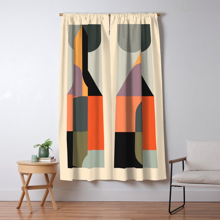 Modern Abstraction 15 Window Curtain Gallery Image 5