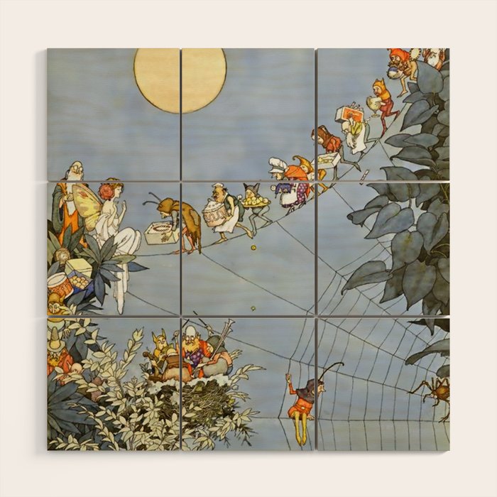 âThe Fairyâs Birthdayâ Illustration by W Heath Robinson Wood Wall Art Gallery Image 1
