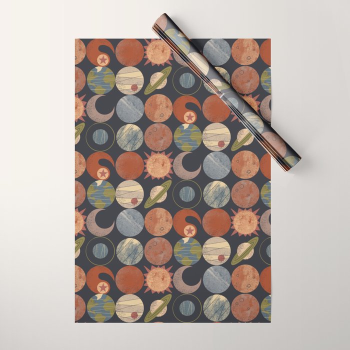 Home System Grid Wrapping Paper Gallery Image 1