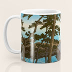 Hasui Moon Over Izura Ibaraki Antique Japanese Woodblock Print  Coffee Mug Gallery Image 3