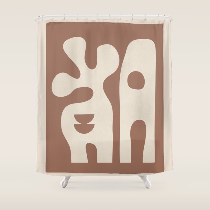 Mocha Movement 2 Shower Curtain Gallery Image 1