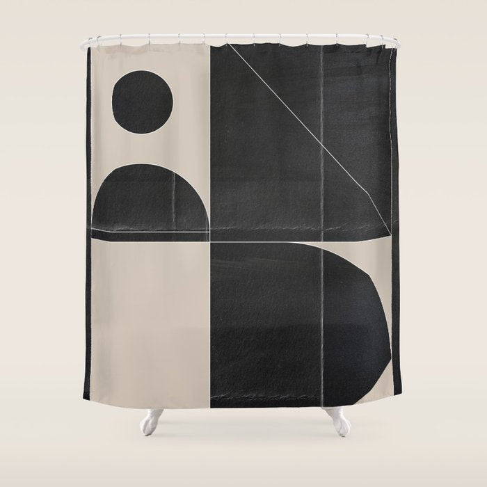Minimal Geometric Shapes 214 Shower Curtain Gallery Image 1