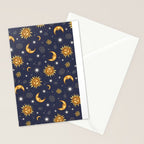 Vintage Celestial Mood Stationery Card Gallery Image 2