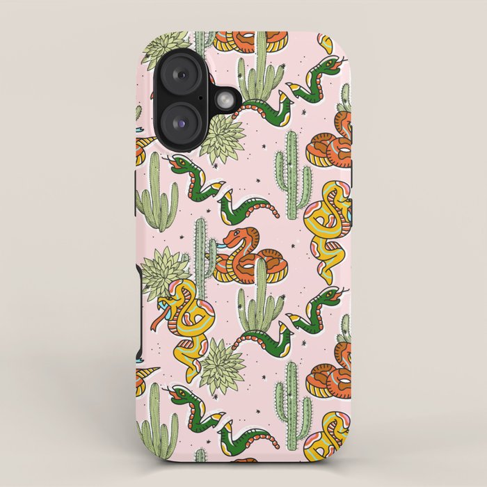 Join Or Die #illustration #wildlife #pattern iPhone Case Gallery Image 1