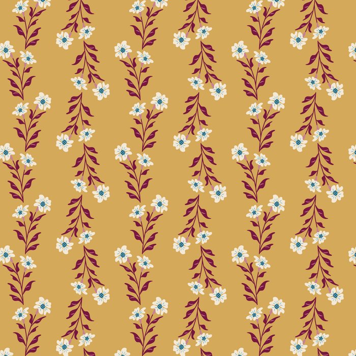 Wild Flowers Vintage Botanical Floral Pattern Coffee Mug Gallery Image 2