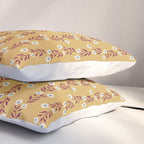 Wild Flowers Vintage Botanical Floral Pattern Pillow Sham Gallery Image 3