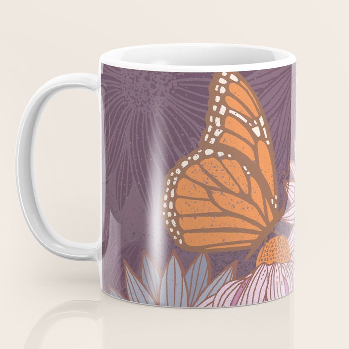 Monarch Butterfly and Wildflowers Coffee Mug Gallery Image 3