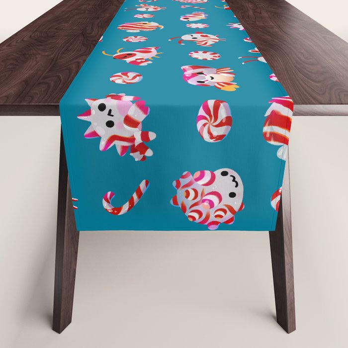 Sea Peppermint Candies Table Runner Gallery Image 1